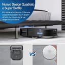 ECOVACS DEEBOT X2 Omni Robot Aspirapolvere Lavapavimenti con Stazione Svuotamento/Lavaggio Automatico, 8000Pa, Sottile Quadrato, Sollevamento Mop 15mm,Lavaggio Acqua Calda, Evitamento Ostacoli, YIKO - 3