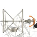 Kompatibel mit Neumann U87 Mikrofon-Stoßdämpferhalterung, verstellbare Metallständerhalterung for Kondensatormikrofon-Aufnahmestudio-Podcast - 3