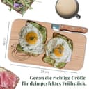 LOOXIS Personalisiertes Frühstücksbrettchen mit Messer, Wunsch-Name + Text graviert – Geschenk-Idee Geburtstag, Vatertag, Muttertag, Frauen und Männer – Erlen-Holz, Vesperbrett, 26x15cm - 2