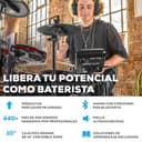 Alesis Nitro Max Kit - Batería Electrónica Compacta con Parches de Malla Silenciosos, Caja de Doble Zona de 10", Bluetooth, +440 Sonidos BFD, Drumeo, USB MIDI, Pedal de Bombo - 2