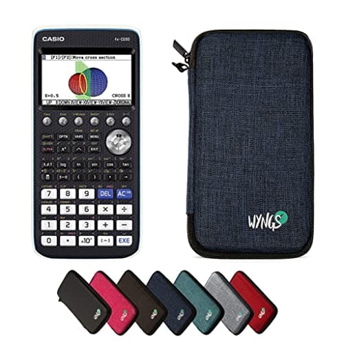 Casio fx-CG50 con Funda Protectora WYNGS Azul - Calculadora Gráfica - Paquete Básico