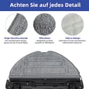 Pack of 8 Wipes for Roborock S8 Pro Ultra Robot Vacuum Cleaner, Silver Ion Microfibre VibraRise 2.0 Wiping Cloth Accessories (Blue Grey) - 6