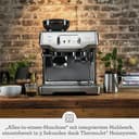Sage - The Barista Touch - Kaffeemaschine mit automatischem Milchaufschäumer & integriertem Mahlwerk - Touchscreen, abnehmbarer Tamper, 5 Voreinstellungen - Siebträgermaschine - Gebürsteter Edelstahl - 2