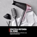 Remington Asciugacapelli 2200W - Asciuga, Piastra e Arriccia - 3 accessori per lo styling: ugello e diffusore, spazzola rotonda da 45 mm e clip, 3 livelli di riscaldamento e 2 di ventilazione, D5707 - 3