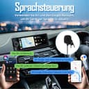 1 DIN Autoradio mit Wireless CarPlay & Android Auto, 6,36 Zoll Auto Radio mit Bildschirm, GPS Navigation, FM, Bluetooth, Freisprecheinrichtung, Aux-Eingang, Lenkradsteuerung, Equalizer, Mirror Link - 4