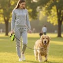 Pecute Guinzaglio per Cani 8M, Guinzaglio Cane Retrattile a Prova di Masticatore Migliorato, Controllo con un Solo Pulsante e Anti-groviglio, per Cani di Taglia Media e Grande fino a 50 kg - 8