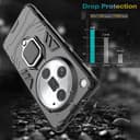 ESTH® Case for Oppo Find X7 Ultra [360° Rotating Stand] [Military Grade Anti-Fall Protection] Cover Compatible with Magnetic Car Mount, Black - 6