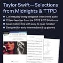 Taylor Swift - Selections from Midnights & The Tortured Poets Department. Clarinetto Solo. Include Audio-online: The Tortured Poets Department Clarinet Play-Along Bk with Online Audio - 3