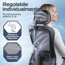 CLOUVOU BrightSeat Sedia ufficio ergonomica [TOP DI GAMMA] Sedia da scrivania per smart working | Poltrona ufficio per studio e camera | Sedia ufficio con ruote facile da spostare | Max. 150 kg - 6