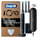 Oral-B Spazzolino Elettrico Ricaricabile iO 10 Nero, 3 Testine Oral B, Spazzolino Elettrico, 1 Custodia Da Viaggio Ricaricabile, Pulizia Denti Efficace - 1