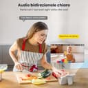 ieGeek Baby monitor con Audio e Video 2K, Telecamera Wi-Fi per Bambini con Visione Notturna, Display LCD da 5 Pollici, PTZ 355°, Comunicazione Bidirezionale, Rilevamento Pianto/Movimento, App Mobile - 6