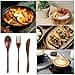 Set di 3 posate in legno, riutilizzabili giapponesi, posate in stile giapponese, cucchiaio portatile, forchetta, coltello, stoviglie da campeggio, stoviglie da viaggio, per cucina, casa, ufficio, idea - 6