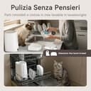 DAISTERN Distributore Automatico Cibo WiFi per Gatti e Cani con Telecamera HD 1080P, Dispenser Crocchette con Camera Rimovibile, Visione Notturna, Supporto 2,4G/5G, AI Funzione, Tuya App - 9