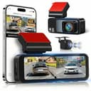 4K+1080P Dashcam Auto Fronte Retro con Scheda da 64 GB, LCD da 3,16" Dash Cam con GPS WiFi, Grandangolo da 150° Dash Cam Auto, Registrazione in Loop e Sensore G, Telecamera Posteriore Impermeabile - 1