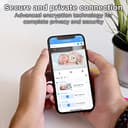 Motorola Nursery Ease 44 Connect - WiFi Babyphone mit Kamera - 4,3 Zoll Video Babyphone Display - Hubble App - Nachtsicht, Schlaflieder, Mikrofon, Raumtemperaturüberwachung - Weiß - 9