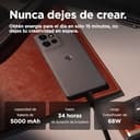 Motorola Edge 50, 24GB (12+12GB RAM Boost)/512GB, España, certificación Militar de Durabilidad, Pantalla 6,7" pOLED 1.5K, cámara 50MP y Zoom Optico 3X, Carga TurboPower de 68 W, Funda, Gris - 5