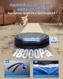 ECOVACS DEEBOT T80 OMNI Robot Aspirapolvere Lavapavimenti, 18.000 Pa, Spazzola OZMO ROLLER, ZeroTangle 3.0, Lavaggio Mocio con Acqua Calda a 40-75 °C, Asciugatura ad Aria Calda, Nero - 3
