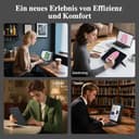 WIWU iPad Tastatur Hülle für Air 11 Zoll A16/10 Gen 3 in 1 Magnetische Abnehmbare Tasche Tastatur Ständer Beleuchtete Tasten mit Touchpad (Schwarz, for iPad 11/10/Air 5/4/11"(M2/M3) Pro 11" 4/3/2/1) - 6