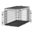 Feandrea Jaula para Perros Plegable con 2 Puertas, Bandeja Extraíble, 136 x 79 x 84 cm, XXXL, Negro PPD054B01 - 1
