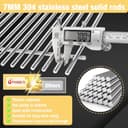 Utheer 304 Stainless Steel Grill Grates for Weber Spirit 2025 Front-Control Models, Fits Spirit E-210 E-310 E-325, 2PCS 7mm Solid Stainless Steel Replacement Grates, Replaces Weber 7637 - 5