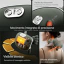 Massaggiatore Cervicale,Massaggiatore Schiena E Collo,Massaggiatores Spalle Riscaldato Con Design Bionico 4D,Massaggiatores Collo Ricaricabile Con 2 Modalità Di Calore,Massaggio Elettrico(A) - 6