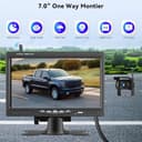 GOHHDL Telecamera Retromarcia Senza Fili da 7 Pollici 1080P HD Monitor, Telecamera di Backup Auto con IP68 Impermeabile, BSD, Visione Notturna per 12V-36V Camion Camper Furgoni - 2