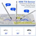 Microsoft Surface Pro Pencil - Stylus Pen for Surface Pro 12/11/9/10/8/X/7/6/5/4/3 with 4Nibs, 4096 Finest Control, Palm Rejection, Surface Pro Stylus for Surface Go 3/Go 2/Book/Laptop 5 - 3