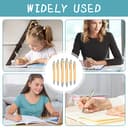 OSDUE Kugelschreiber Set, 20 Stück Bambus Kugelschreiber, Holzkugelschreiber für Schreiben, Journaling, Schule, Bürobedarf, Abschlussgeschenk - 6