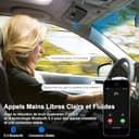 1Mii Kit Vivavoce per Auto Bluetooth 5.3 con Siri Assistente Comandi Vocali di Google Altoparlante, per Chiamate Viva Voce, GPS, Connessione Automatica, Altoparlante da 3W, Connettività Dual Link - 5