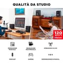 M-Audio BX4 BT - Casse Attive Monitor Bluetooth da Studio con woofer da 4,5” e 120 W di potenza per PC, musica, gaming, streaming, podcasting e Djing, Coppia - 2