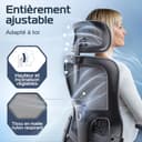 CLOUVOU BrightSeat Sedia ufficio ergonomica [TOP DI GAMMA] Sedia da scrivania per smart working | Poltrona ufficio per studio e camera | Sedia ufficio con ruote facile da spostare | Max. 150 kg - 4