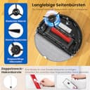 28 Stück Zubehör für Roborock S8 Pro Ultra Saugroboter, Ersatzteile 2 Hauptbürste 6 Staubbeutel 6 Wischpad 4 HEPA Filter 6 Seitenbürste 2 Reinigungszubehör 1 Schraubendreher 1 Wasserfilter Zubehörset - 4