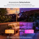 Nanoleaf Essentials Matter, LED Lichterkette Außen 30M Starter Kit (RGBICW) - Smarte und Mehrfarbige mit 16 Mio. Farben, IP65 Wasserdicht, 40 Dimmbaren Glühbirnen, WLAN, Bluetooth und Matter-fähig - 7
