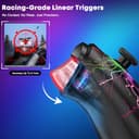 Controller PC, PC Controller Wireless mit RGB Licht, Gaming Controller PC mit 2 Programmierbare Rücktasten, 1000mAh Akku Bluetooth Controller Kompatibel mit Windows PC/Switch/Switch2/Android/IOS - 3