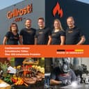 Grillrost.com Das Original Edelstahl Multistation | Warmhalterost für Napoleon Prestige 500 | mit Drumstick Halterung | 3mm stark - 5