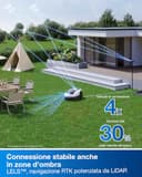 ECOVACS GOAT O800 RTK Robot Tagliaerba Senza Filo Perimetrale 800m², RTK+Vision Potenziata da LiDAR Rasaerba Robot, Mappatura Automatica, Passa percorso di 0,7 m, Taglio dei bordi, Pendenza 45% - 3