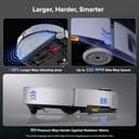 roborock Saros 10 Robot Vacuum Cleaner 22,000 Pa, 3.14-Inch Ultra Slim, Zero-Tangling, AI 3.0 Obstacle Avoidance, Auto Detachable Mop, 80°C Mop Washing, Hot Water Dock Self Cleaning (White) - 5