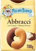 Mulino Bianco Biscotti Frollini Abbracci con Cacao e Panna Fresca, Senza Olio di Palma, Colazione Ricca di Gusto, 700 g (Confezione da 3) - 1