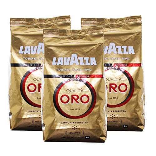 Lavazza Caffè Qualità Oro, Caffè in Grani, 3 Confezioni, 3 x 1000g