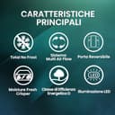 Hisense RB390N4CCD1 Frigorifero Combinato Total No Frost, Inox, 1.86x60cm, Classe D, 304L - 3