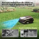 SUNTEK Robot cortacésped inalámbrico periférico – Robot recortadora IA + visión para 250 m², tecnología IA cámara, pendiente hasta 35°, estanqueidad IPX5, cartografía automática, multizonas, control - 3