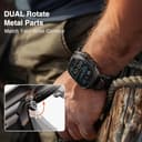 ULTIMAL Compatible with Apple Watch Straps Ultra 3/2/1 Series 11 10 9 8 7 6 5 4 SE SE2 SE3, Silicone Sport Durable Band for iWatch Strap 49mm 46mm 45mm 44mm (Black+Black) - 7