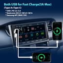 Alondy Autoradio Bluetooth 2Din mit Bildschirm(7"), Kompatibel mit [Wireless] Apple CarPlay/Android Auto Typ-C USB 3A Schnellladung Rückfahrkamera AM/FM/RDS Radio DSP - 4