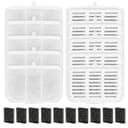 NIXOOT 10 filtri per PETKIT EVERSWEET MAX Pet Water Fountain, il carbone attivo ad alta densità può filtrare odori e imperfezioni dei capelli nell'acqua (10 filtri + 10 spugne) - 1