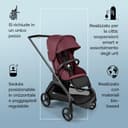 Bugaboo Dragonfly, Passeggino Leggero e Compatto per Bambini, Chiusura Facile a Una Mano in Tutte le Posizioni, Sospensioni Complete, Cesta Portaoggetti XL, Telaio Graphite e Cappottina, Dark Cherry - 5