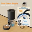 Miaosical Futterautomat Katze, Staufreier Katzenfutter Automat mit 2.4G WiFi-App & Timer, 4.2L Futterspender Katze für 1-10 Mahlzeiten pro Tag, 10S Sprachaufnahme, Dual-Stromversorgung - 7