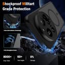 AOKUMA for Xiaomi 15 Pro/Ultra Case,Compatible with MagSafe,Shockproof Protective Cover for Xiaomi 15 Pro/Ultra,Military-Grade Translucent Matte Back Phone Case(Black) - 3