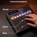 YAMAHA FGDP-50 Finger Drum Pad – Pad de Batería Electrónico Avanzado, Pads Ultra Sensibles, 48 Kits Preestablecidos, 1.500 Sonidos, Altavoz Incorporado, USB MIDI/Audio, Batería Recargable, Entrada AUX - 4