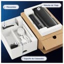 Oral-B iO 2 Cepillo de Dientes Eléctrico Negro Noche, 1 Cabezal, 1 Estuche De Viaje, 1 Soporte de Recambios de Viaje, 3 Modos De Cepillado, Sensor De Presión y Temporizador, Diseñado por Braun - 2