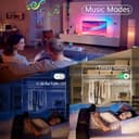 Liwqolx Retroilluminazione LED TV, RGBIC Striscia LED 5 metri, con APP & 2.4G RF Telecomando Controllo, TV LED Illuminazione per 65 a 75 pollici, USB integrati IC per TV PC Sala giochi - 5